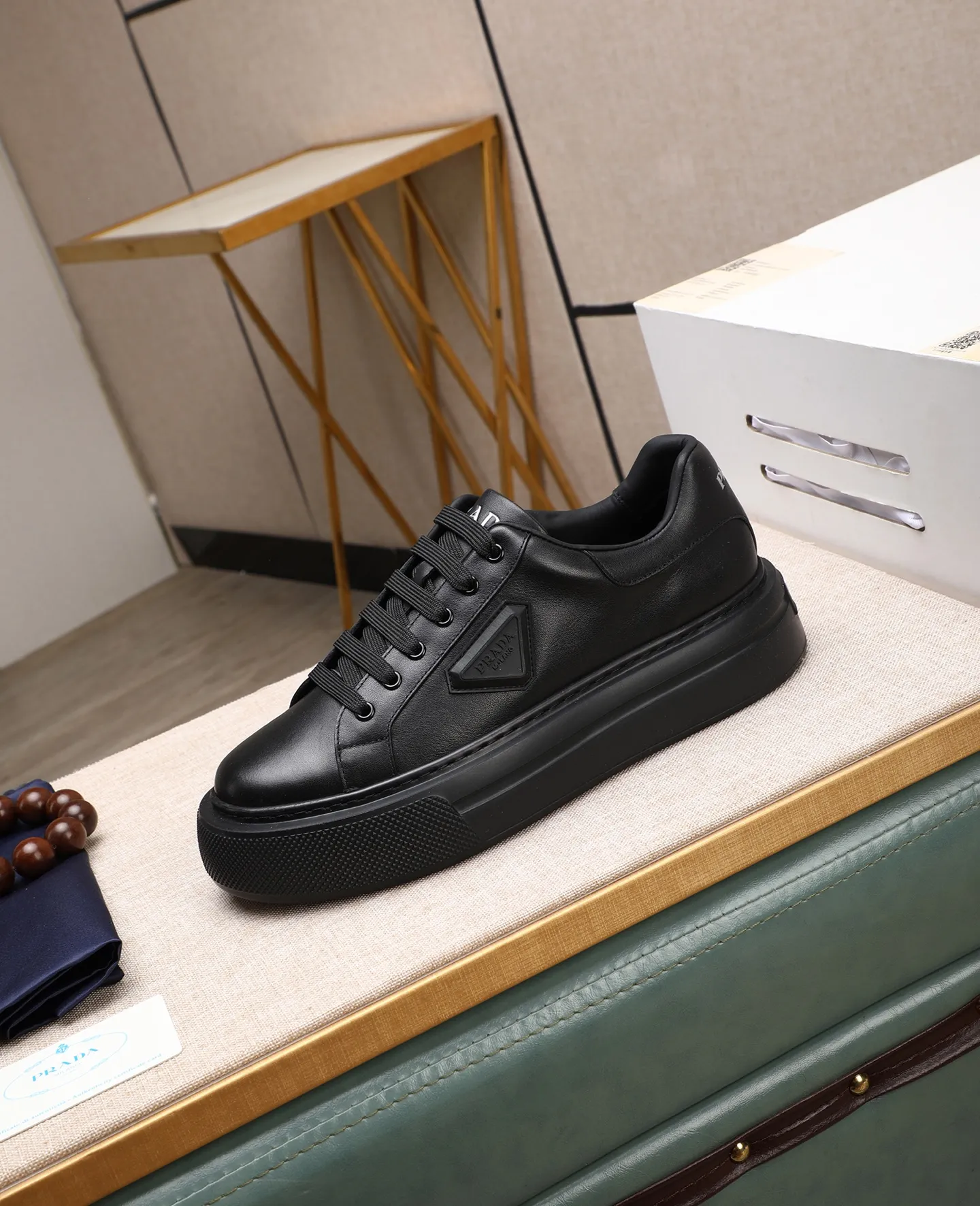 Men's shoes 💰580 [PRADA] Popular items in men's shoe counters, synchronized with the official website, high-quality shipments ✔️Original cowhide + cowhide lining, 1🆚1 replica, original original outsole, 38-45 (customized for 45, non-refundable)